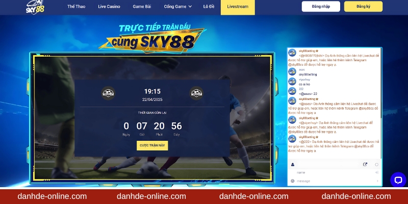 Sky88 - Sân Chơi Giới Trẻ Được Yêu Thích Nhất 2025, Đăng Ký +88K 2 Trang chủ Sky 88 với màu xanh dương nhẹ nhàng