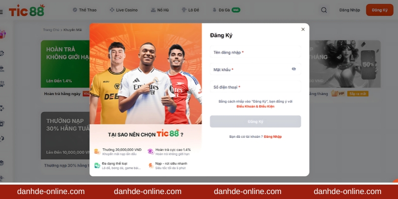 Tic88 - Nhà Cái Khiến Cả Thị Trường Cá Cược Dậy Sóng 7 4 bước tạo tài khoản chơi game thả ga tại nhà cái